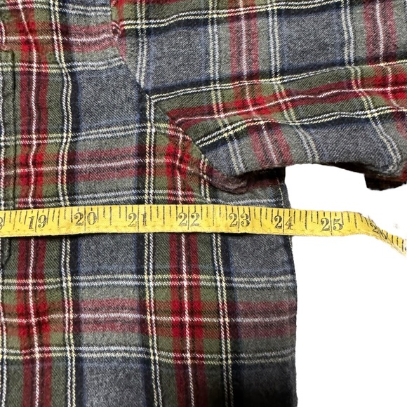 Weatherproof Vintage Men's Blue Green White Tartan Button-Down Plaid Size Large - Picture 2 of 8